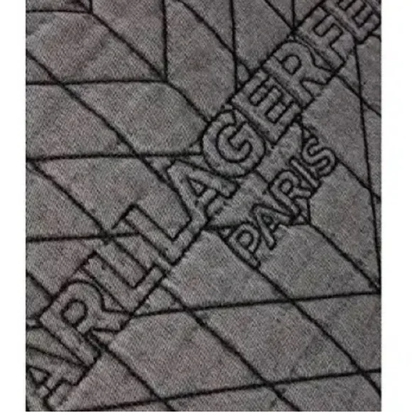 NWT Karl Lagerfeld Amour Denim Quilted Tote Bag 13.5 x 6 x 14 - Picture 8 of 15